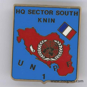 HQ Sector south KNIN UN 1 PF EX-YOUGOSLAVIE