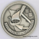 Base Navale de CHERBOURG Médaille de table 68 mm