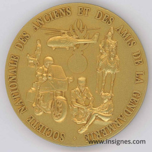 Présence et Prestige SNAAG Médaille de table dorée 65 mm