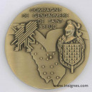 Compagnie de Gendarmerie de Saint-Brieux Médaille de table 65 mm