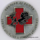Service de Santé RM Défense Atlantique Médaille de table 74 mm