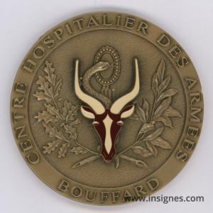 Bouffard Centre Hospitalier des Armées Médaille de table 90 mm DJIBOUTI